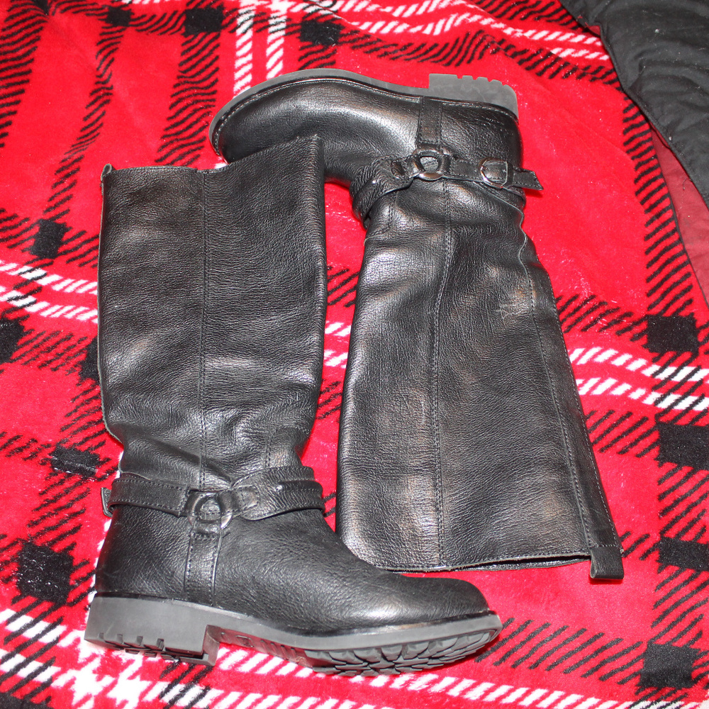 Coach black boots size 5.5